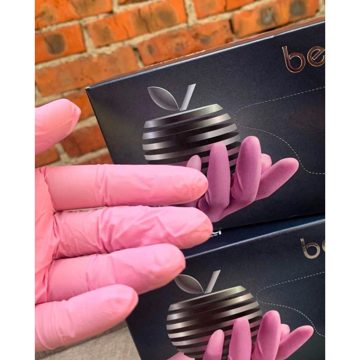 Купить Перчатки розовые  (1 пара) размер М-  По Лучший Ценам в РБ. |на dixnail.by ✅