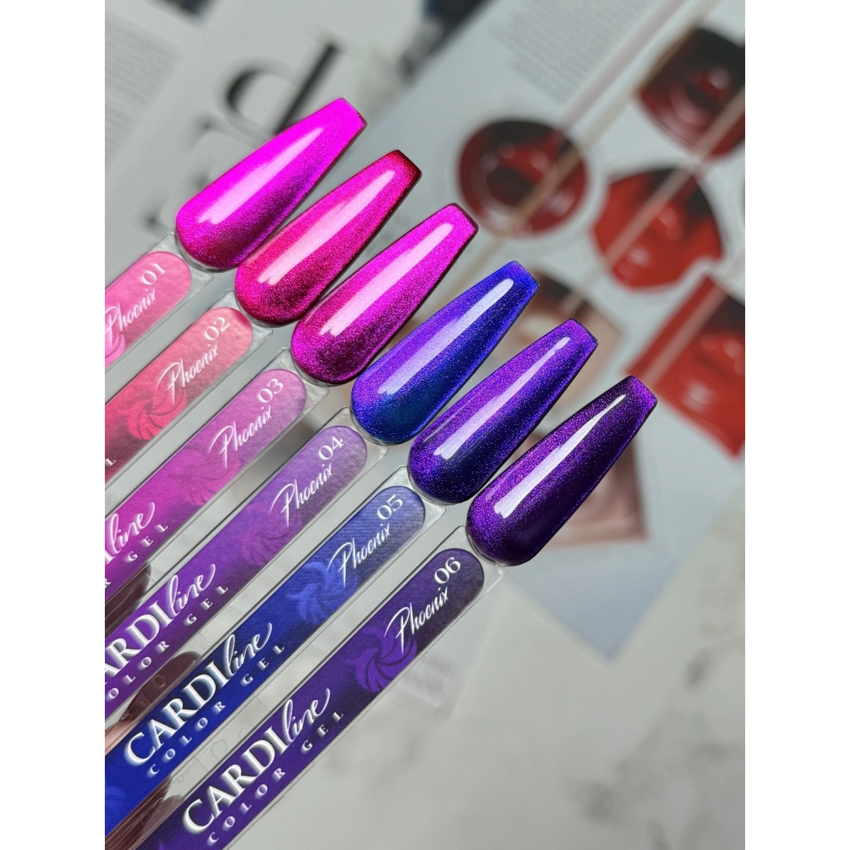 Купить Гель-лак  Кошачий глаз Cardin Pro PHOENIX  (10ml) - По Лучший Ценам в РБ. |на dixnail.by ✅