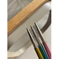 Кисть "Тонкая" цветная 