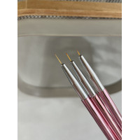 Кисть "Тонкая" розовая 