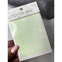 3D эластичные наклейки полосы - Зеленые