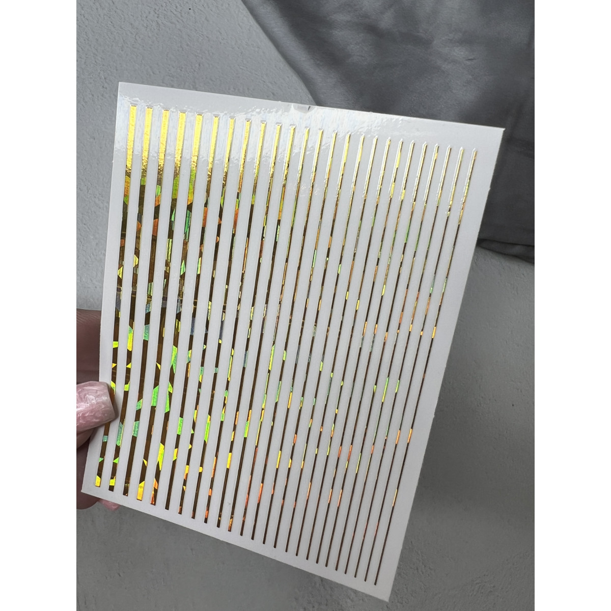 Купить 3D эластичные наклейки полосы - Золото Голография- По Лучший Ценам в РБ. |на dixnail.by ✅