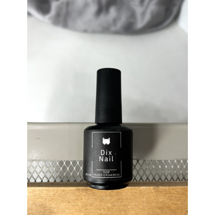 Dix nail топ матовый вельвет 15мл без липкого слоя