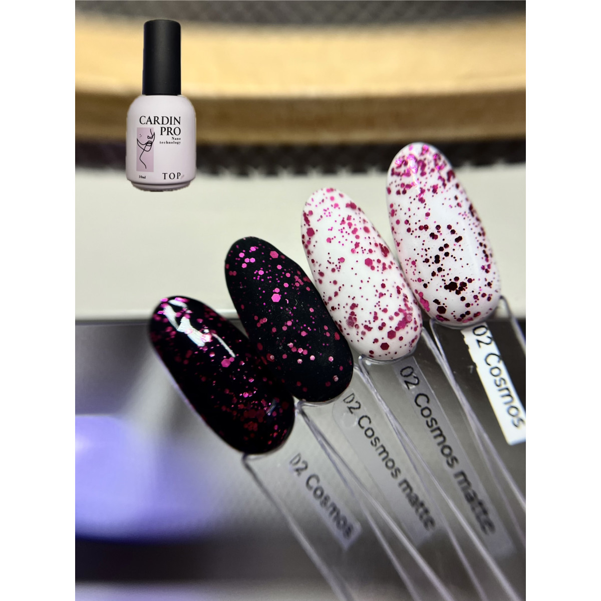 Cardin  Pro топ с шестигранниками (матовый и глянцевый) 12ml.