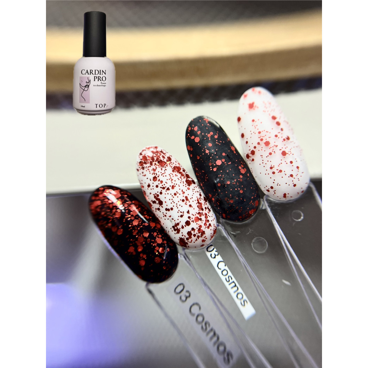 Cardin  Pro топ с шестигранниками (матовый и глянцевый) 12ml.