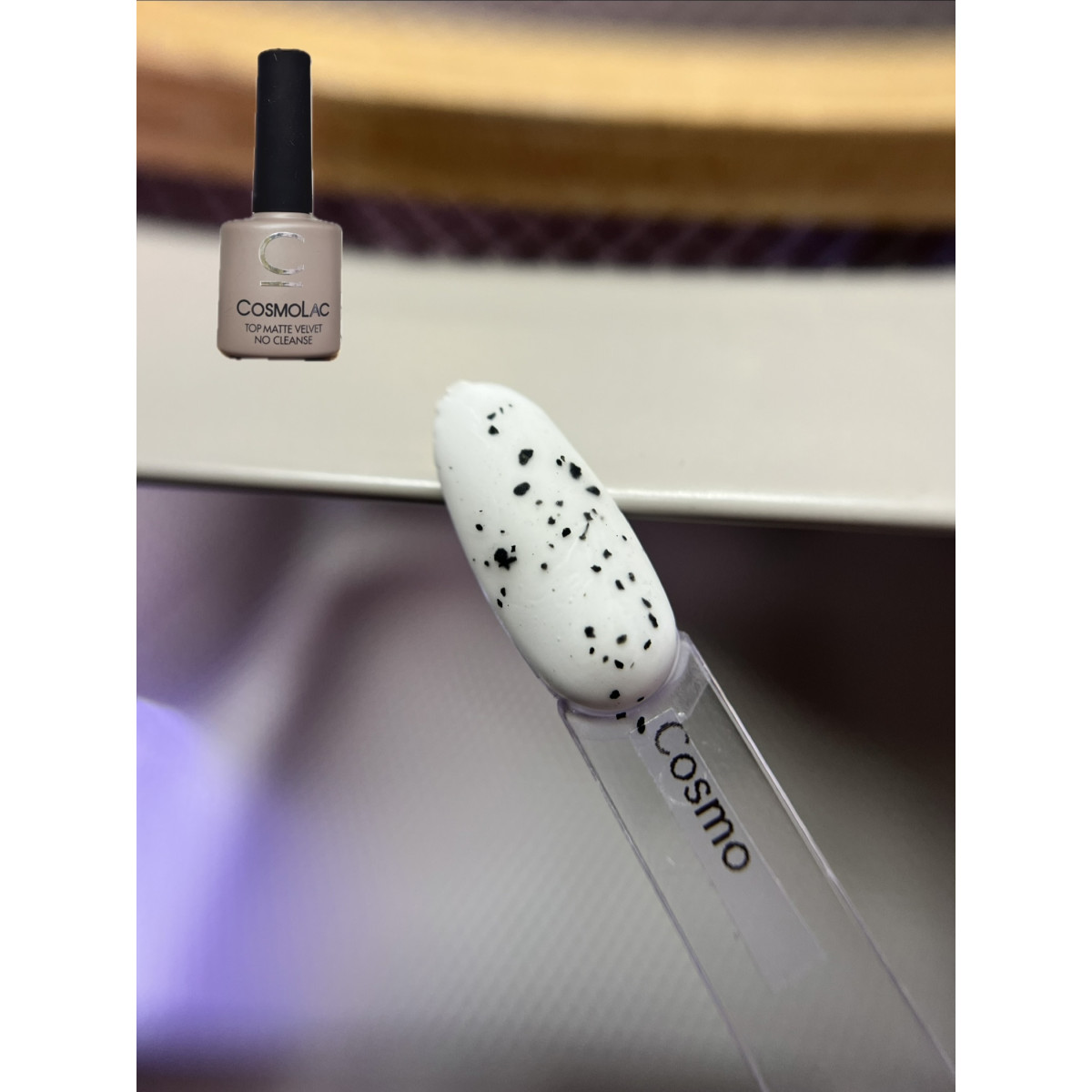  Top matte (матовый ) с хлопьями  Cosmolac 7.50мл Купить  - По Лучший Ценам в РБ. |на dixnail.by ✅
