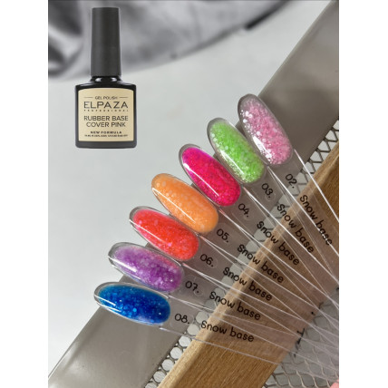 Elpaza цветная база с шестигранниками 10 мл.