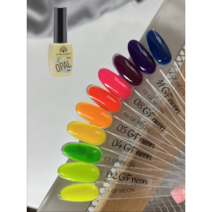 Каучуковая Неоновая Камуфлирующая база Global Fashion 8ml