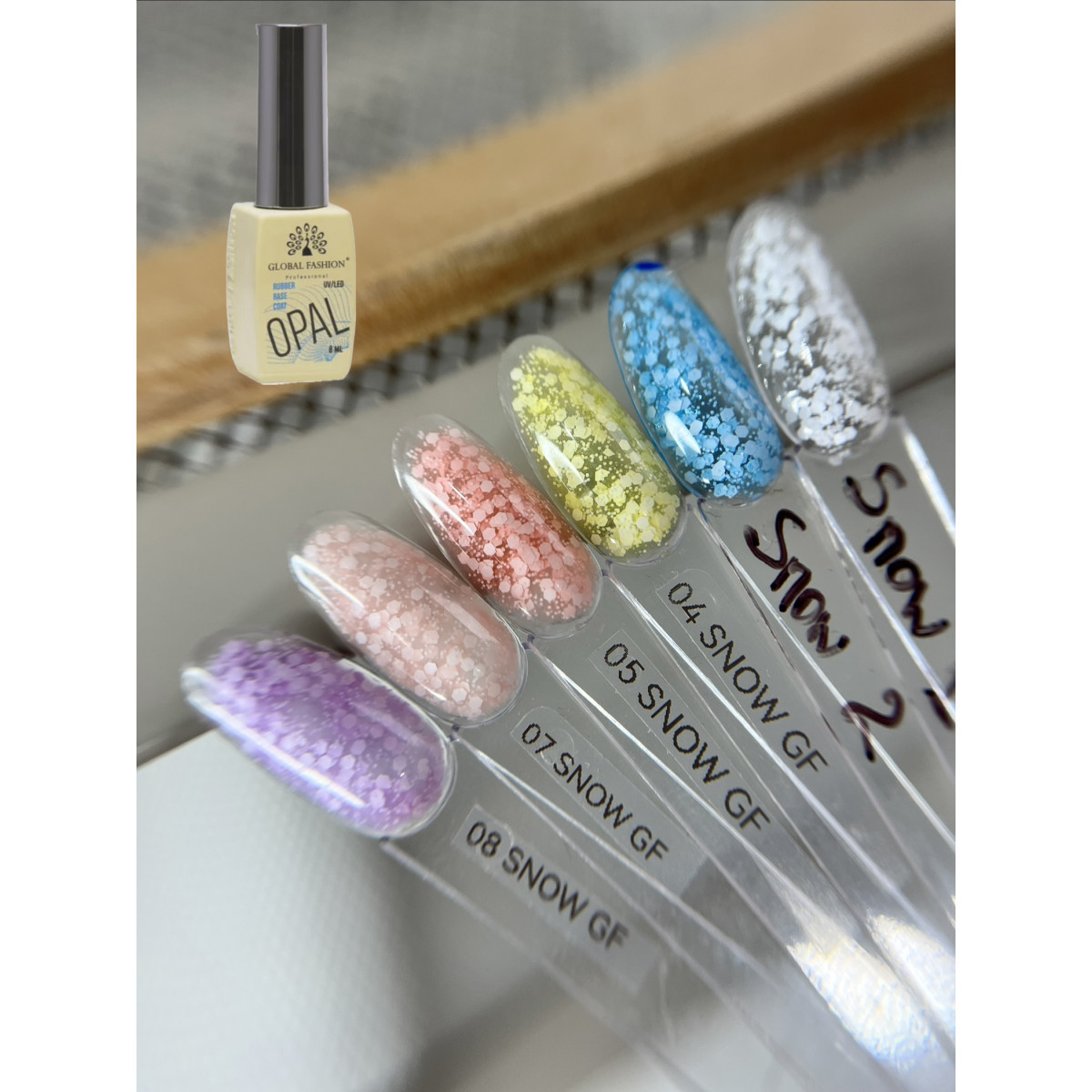 Snow Base Global Fashion 8ml. База  камуфлирующая с шестигранниками  Купить  - По Лучший Ценам в РБ. |на dixnail.by ✅