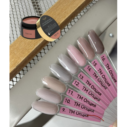 Гель  Опция  самовыравнивающийся 1-16 оттенки 50мл