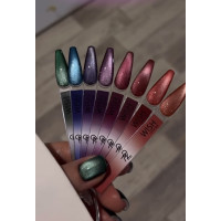 Гель лак Ta2 Wish новые оттенки кошачий глаз Атласный