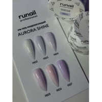 Гель  ruNail AURORA SHINE с мелким шиммером , 15г