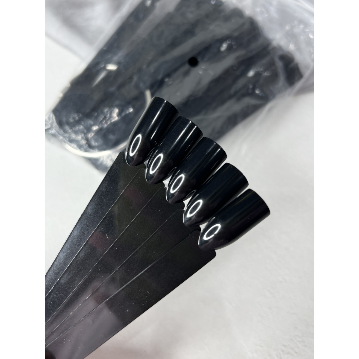 Купить Веерная палитра черная (50 шт) квадрат - По Лучший Ценам в РБ. |на dixnail.by ✅