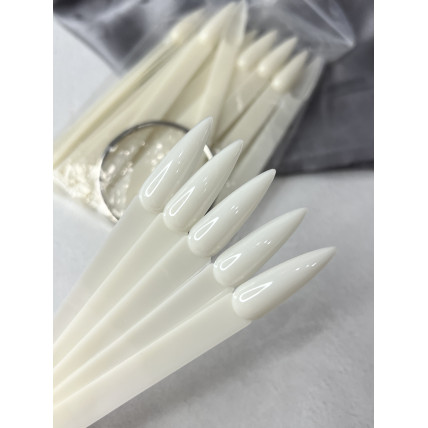 Палитра на кольце веерная стилет молочный (50 шт.)