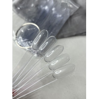 Веерная палитра Двухсторонняя (прозрачная и матовая)  (50 шт.) миндаль