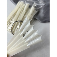 Палитра на кольце веерная  ОБРАТНЫЙ стилет молочная  (50 шт.)