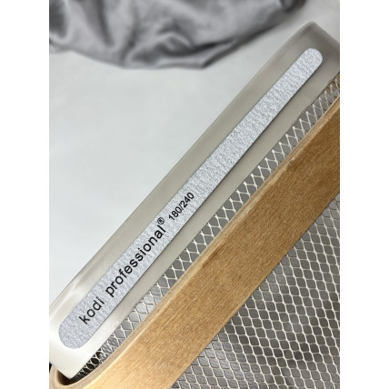 Пилка  для натуральных ногтей на деревянной основе 180/240 КАПЛЯ