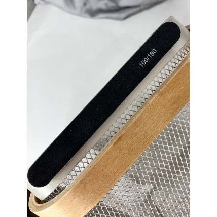 Пилка   овал 100/180 на пенной основе ЧЕРНАЯ