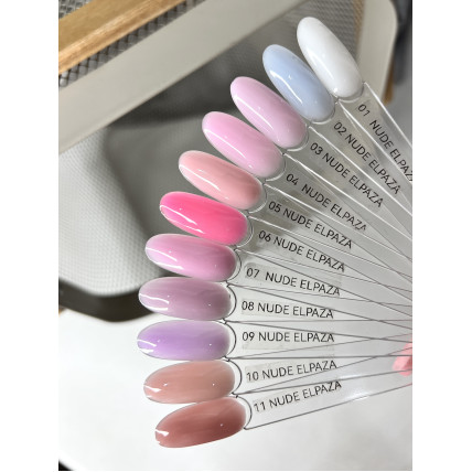 Elpaza гель-лак 10мл Nude ( полу-прозрачные)
