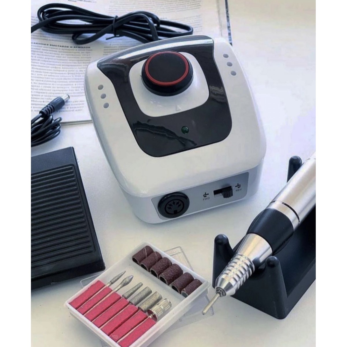 Купить Аппарат (фрезер) для маникюра и педикюра LX-206, 35000 об/мин, 35Вт. Оригинал - По Лучший Ценам в РБ. |на dixnail.by ✅