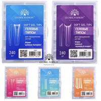 Гелевые типсы «Встык»  набор 1 вид -240шт