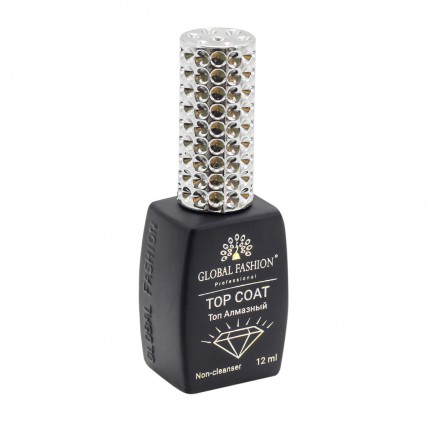 УНИВЕРСАЛЬНОЕ ВЕРХНЕЕ ПОКРЫТИЕ БЕЗ ЛИПКОГО СЛОЯ (ТОП/ФИНИШ) GLOBAL FASHION TOP-АЛМАЗНЫЙ, 12 МЛ