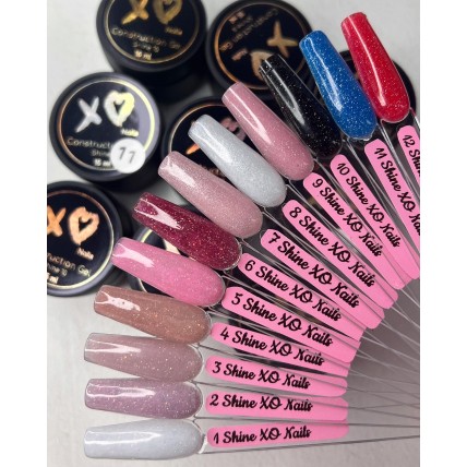XO nails shine 50ml.  Гель моделирующий светоотражающий
