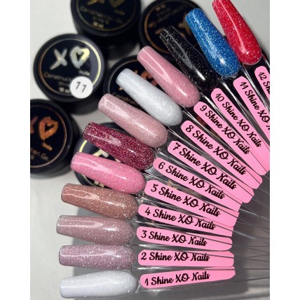 XO nails shine 15ml.  Гель моделирующий светоотражающий