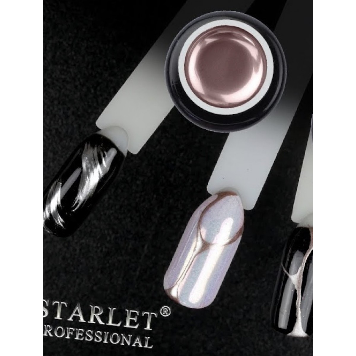 Купить  -Гель-краска металлик Starlet розовое золото - По Лучший Ценам в РБ. |на dixnail.by ✅