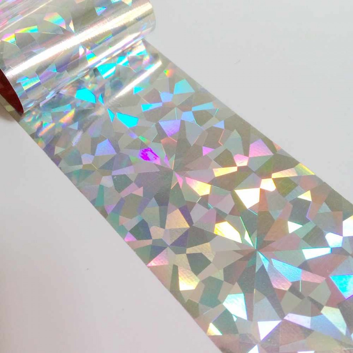 Купить Переводная фольга для дизайна ногтей Серебро битое стекло - По Лучший Ценам в РБ. |на dixnail.by ✅