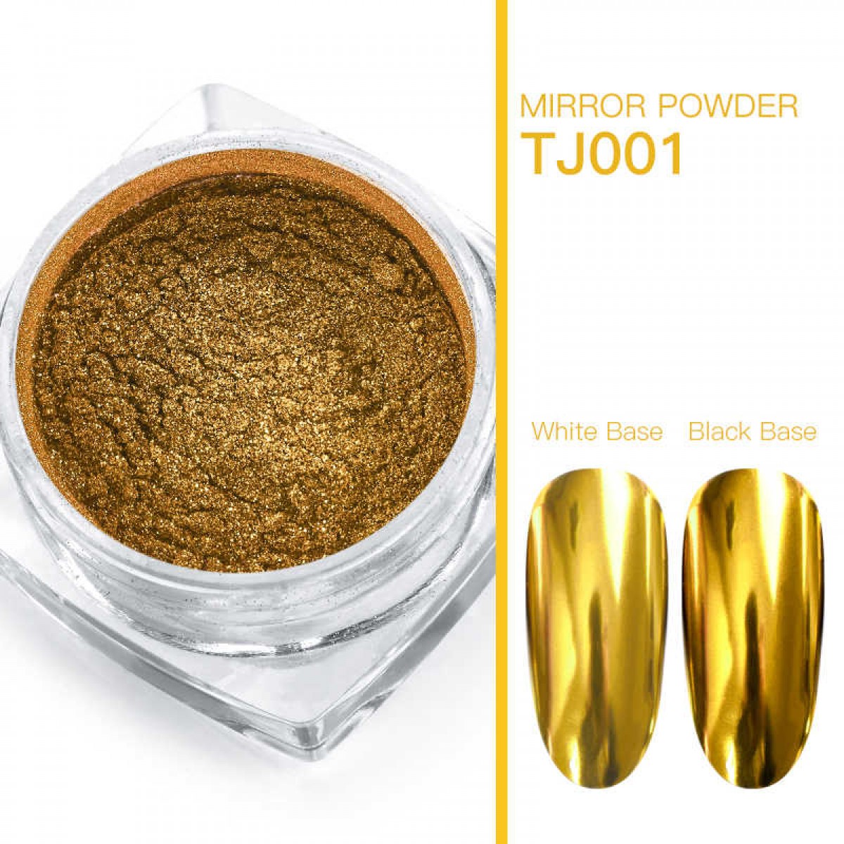 Купить Втирка для ногтей бан с аппликат Зеркальный блеск цвет золото - По Лучший Ценам в РБ. |на dixnail.by ✅