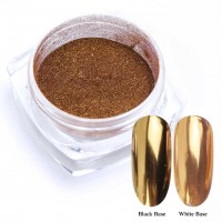 Втирка «Зеркальный блеск» для ногтей, с аппликатором, цвет бронза