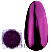Втирка «Зеркальный блеск» для ногтей, с аппликатором, пурпурный